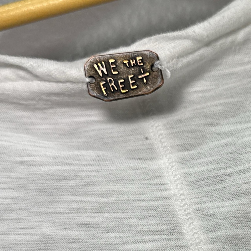 We The Free Cream Textured Top